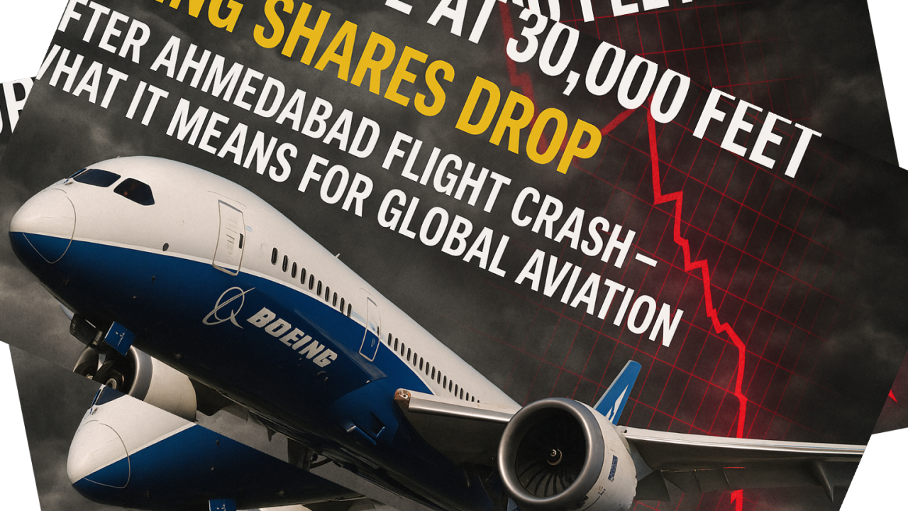 Turbulence at 30,000 Feet: Boeing Shares Drop After Ahmedabad Flight Crash – What It Means for Global Aviation